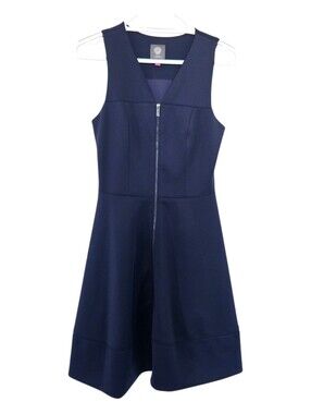 Vince Camuto Navy Sleeveless Dress (6)